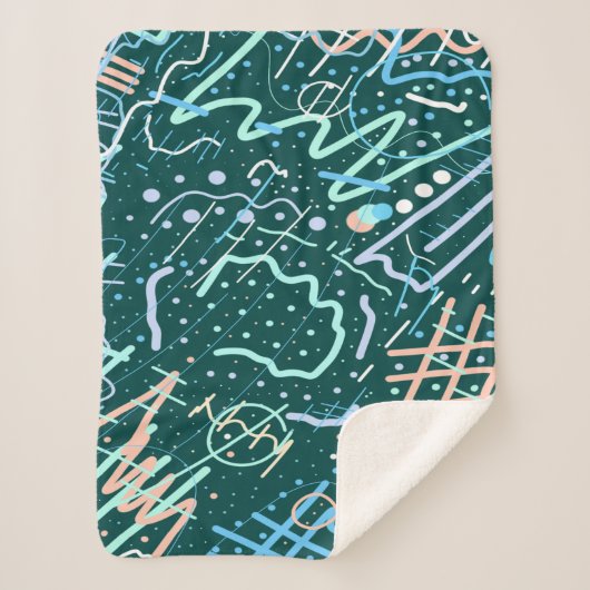 Kraters en kometen sherpa deken (Voorkant)