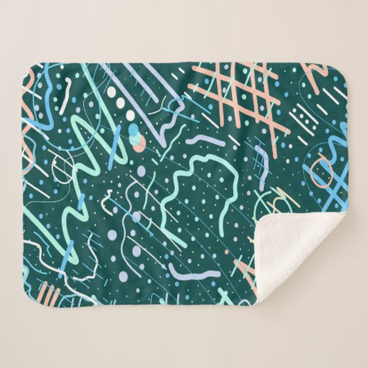 Kraters en kometen sherpa deken (Voorkant (horizontaal))