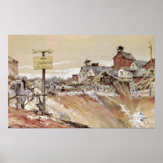 Kraters van Ham-Saint-Quentin Poster (Voorkant)