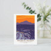Kraters van het Nationale Monument van Moon Idaho Briefkaart (Staand voorkant)
