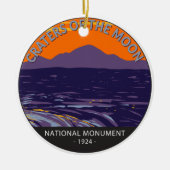 Kraters van het Nationale Monument van Moon Idaho Keramisch Ornament (Voorkant)