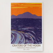 Kraters van het Nationale Monument van Moon Idaho Legpuzzel (Verticaal)