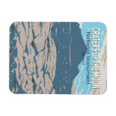 Kraters van het Nationale Monument van Moon Idaho Magneet (Horizontaal)