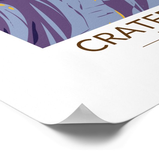 Kraters van het Nationale Monument van Moon Idaho Poster (Hoek)