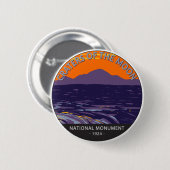 Kraters van het Nationale Monument van Moon Idaho Ronde Button 5,7 Cm (Voorkant /achterkant)