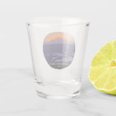 Kraters van het Nationale Monument van Moon Idaho Shot Glas (Achterkant)