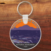Kraters van het Nationale Monument van Moon Idaho Sleutelhanger (Voorkant)