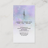 *~* Kraters van Lunar Moon Phases + Healing Hands Visitekaartje (Achterkant)