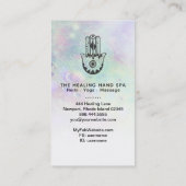 *~* Kraters van Moon - Hamsa Hand van Fatima Rainb Visitekaartje (Achterkant)