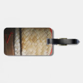 Kratip Thai Lao Isan Bamboo Rice Basket Bagagelabel (Achterkant horizontaal)