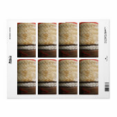 Kratip Thai Lao Isan Bamboo Rice Basket Etiket (Full Sheet)
