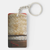 Kratip Thai Lao Isan Bamboo Rice Basket Sleutelhanger (achterkant)