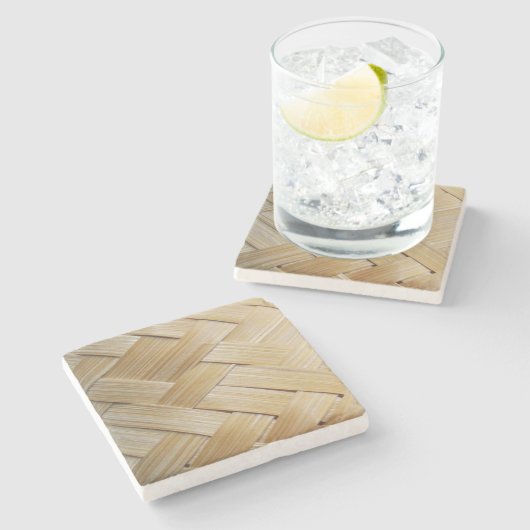 Kratip Thai Lao Isan Bamboo Rice Basket Stenen Onderzetter (Zijkant)