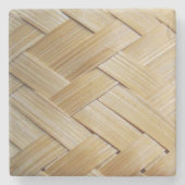 Kratip Thai Lao Isan Bamboo Rice Basket Stenen Onderzetter (Voorkant)