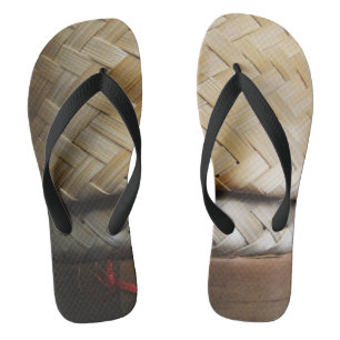 Kratip Thai Lao Isan Bamboo Rice Basket Teenslippers