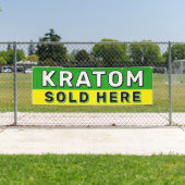 Kratom verkocht hier rookwinkel apotheek spandoek (Insitu)