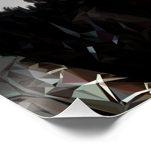 Kratos - Low Poly - Poster 50.8cm x 50.8cm (Hoek)