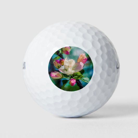 Krattenbloemen en -knoppen golfballen (Voorkant)