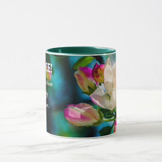 Krattenbloemen en -knoppen mok (Midden)