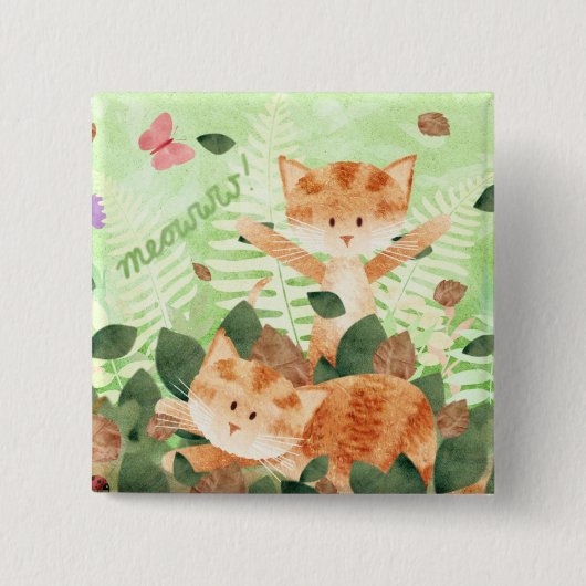 Krattenfoliën - pinnen vierkante button 5,1 cm (Voorkant)