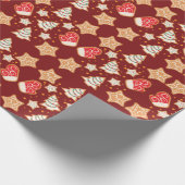 Krattenpapier voor kerstcadeaus cadeaupapier (Hoek)