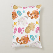 Krattenpatroon, stutten, Kat, Kittens, poten Accent Kussen (Voorkant(Verticaal))