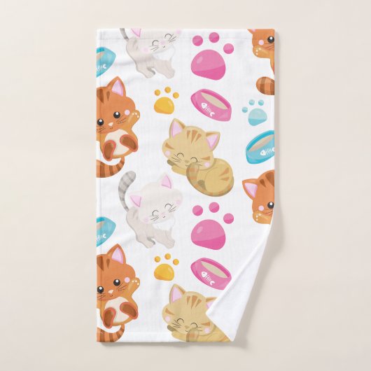 Krattenpatroon, stutten, Kat, Kittens, poten Bad Handdoek (Handdoek)