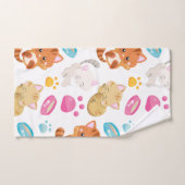 Krattenpatroon, stutten, Kat, Kittens, poten Bad Handdoek (Handdoek)