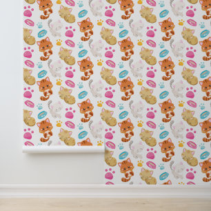 Krattenpatroon, stutten, Kat, Kittens, poten Behang