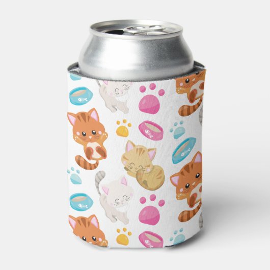 Krattenpatroon, stutten, Kat, Kittens, poten Blikjeskoeler (Blikje Voorkant)