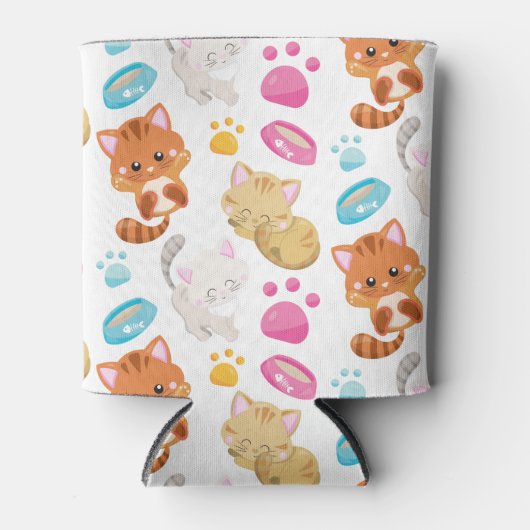 Krattenpatroon, stutten, Kat, Kittens, poten Blikjeskoeler (Voorkant)