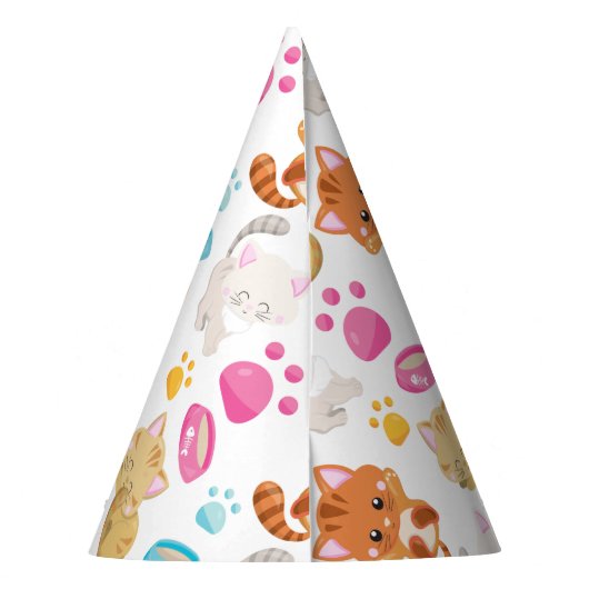 Krattenpatroon, stutten, Kat, Kittens, poten Feesthoedjes (Achterkant)