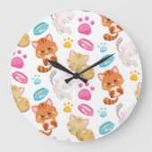 Krattenpatroon, stutten, Kat, Kittens, poten Grote Klok (Voorkant)