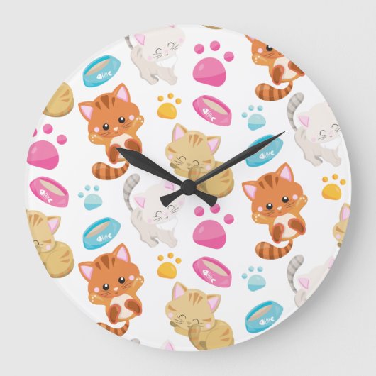 Krattenpatroon, stutten, Kat, Kittens, poten Grote Klok (Voorkant)