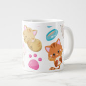 Krattenpatroon, stutten, Kat, Kittens, poten Grote Koffiekop (Voorkant rechts)