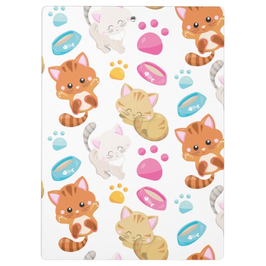 Krattenpatroon, stutten, Kat, Kittens, poten Klembord (Achterkant)