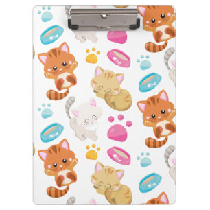 Krattenpatroon, stutten, Kat, Kittens, poten Klembord