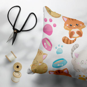 Krattenpatroon, stutten, Kat, Kittens, poten Kussensloop