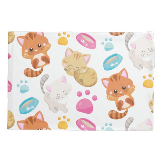 Krattenpatroon, stutten, Kat, Kittens, poten Kussensloop (Achterkant)