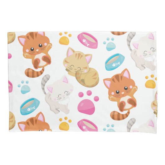 Krattenpatroon, stutten, Kat, Kittens, poten Kussensloop (Voorkant)