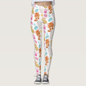 Krattenpatroon, stutten, Kat, Kittens, poten Leggings (Voorkant)