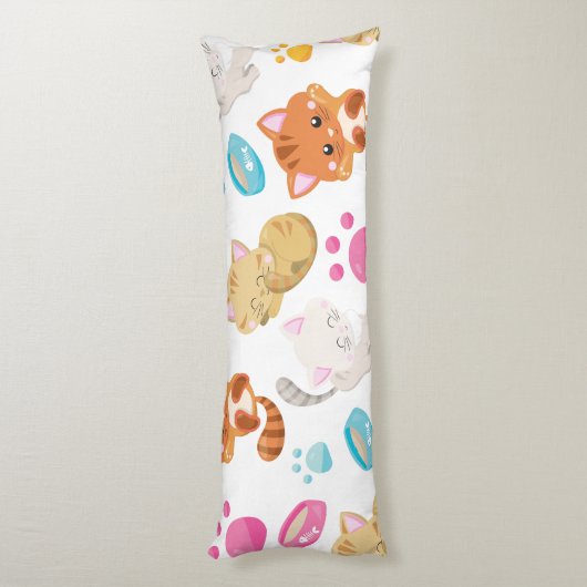 Krattenpatroon, stutten, Kat, Kittens, poten Lichaamskussen (Achterkant (Verticaal))