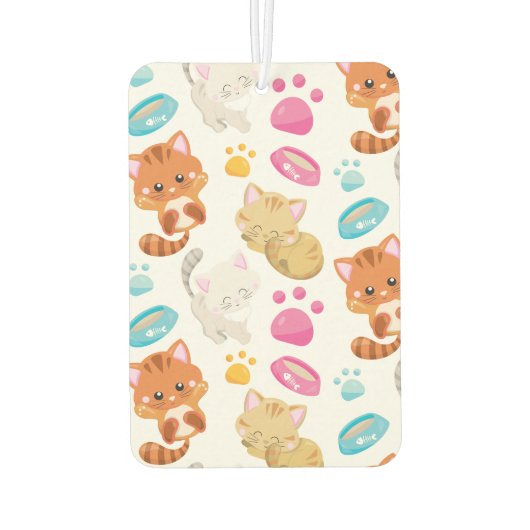 Krattenpatroon, stutten, Kat, Kittens, poten Luchtverfrisser (Achterkant)