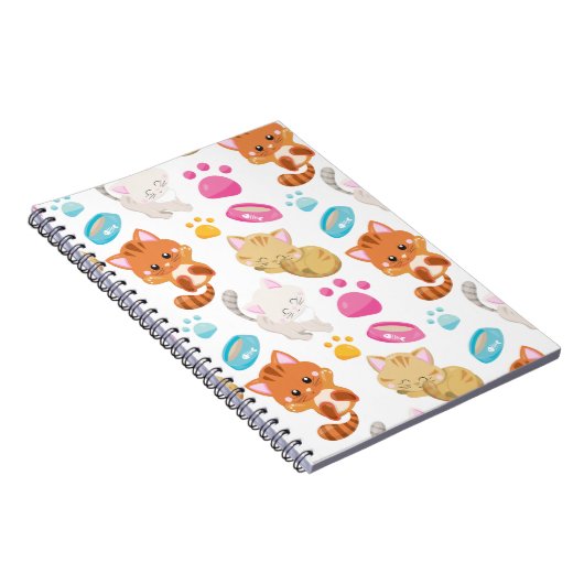 Krattenpatroon, stutten, Kat, Kittens, poten Notitieboek (Rechterzijde)