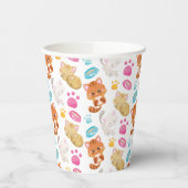 Krattenpatroon, stutten, Kat, Kittens, poten Papieren Bekers (Links)