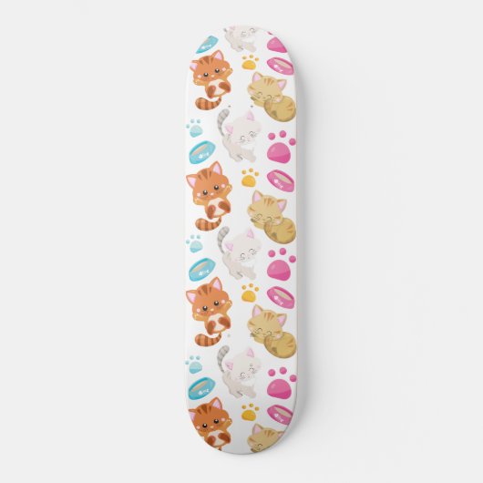 Krattenpatroon, stutten, Kat, Kittens, poten Persoonlijk Skateboard (Voorkant)