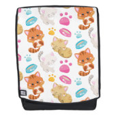 Krattenpatroon, stutten, Kat, Kittens, poten Rugtassen (Voorkant)