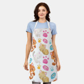 Krattenpatroon, stutten, Kat, Kittens, poten Schort (Gedragen)