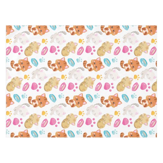 Krattenpatroon, stutten, Kat, Kittens, poten Tafelkleed (Voorkant (Horizontaal))