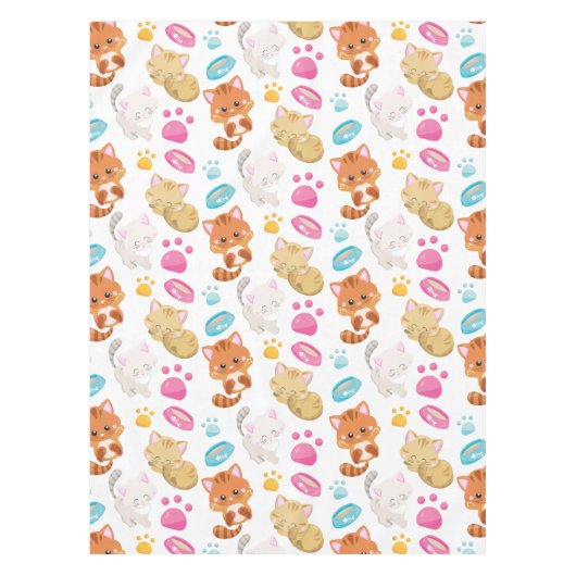 Krattenpatroon, stutten, Kat, Kittens, poten Tafelkleed (Voorkant)